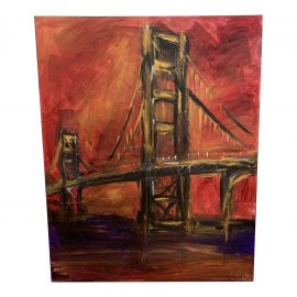 Warren Knapp Acrylic Painting Golden Gate Bridge
