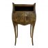Early 20th-Century French Inspired Hand Painted Side Cabinet + Marble Top