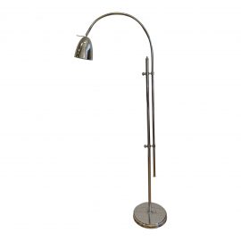 Pottery Barn Telescoping Polished Chrome Arc Floor Lamp. Original Price: $250