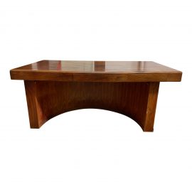 Custom Large Arched Base Wood Desk