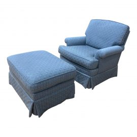 S.F. Design Center Chair + Ottoman. Original Price: $3,800