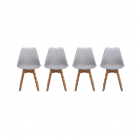 NEW Modani Niels Gray Chairs - Set of Four. Original Price: $704