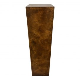 Mid-20th Century Milo Baughman Burled Wood Pedestal. Original Price: $2,350