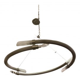 Terzani Italy Adele 6 Light Suspension Fixture. Original Price: $3,400