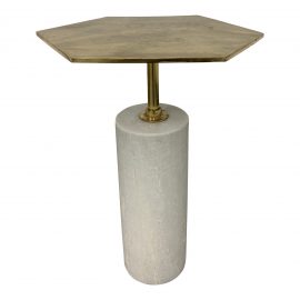 Anthem Intude Home Brass + Marble Side Table. Original Price: $840