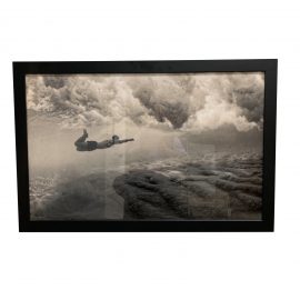 Custom Framed Swimmer Black + White Photograph