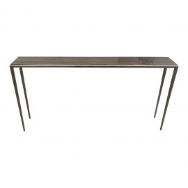 Interlude Home Morell Rosewood + Chrome Console Table. Original Price: $2,660