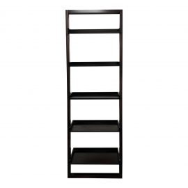 Crate & Barrel Sloane Black Finished Ladder Bookcase