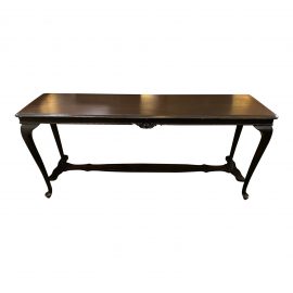 Traditional Wood Black Finish Console Table