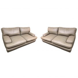 A.Rudin No. 2306 Leather Sofas - a Pair