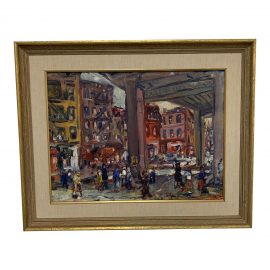Otto Original Artwork Cityscape on Canvas