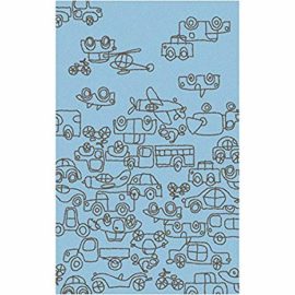 Not Neutral Transportation Hand Tufted Wool Rug - 5′ × 8′. Original Price: $500