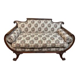1930s Vintage Floral Loveseat