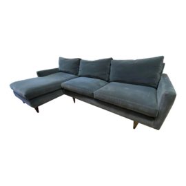 Room & Board Jasper Velvet Sectional.  Original Price: $3,500