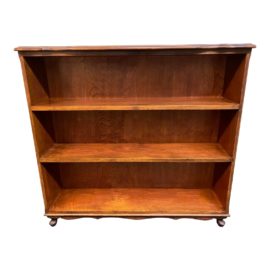 Three Shelf Footed Bookshelf