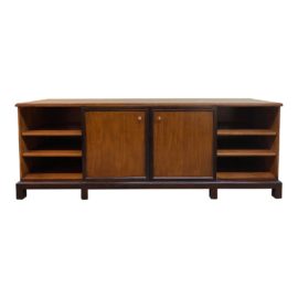 Mid-Century Modern Custom Flex Door Media Cabinet/Sideboard. Original Price: $2,000