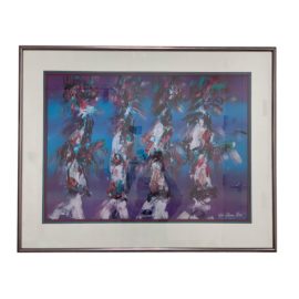 Pablo A. Milan Kachina Dancers 4/950 Signed Custom Framed