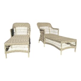 Sika Designs Olivia Chaise Lounges, a Pair. Original Price: $3,200