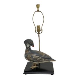 Late 20th Century Sarreid Ltd. Hand Painted Duck Table Lamp