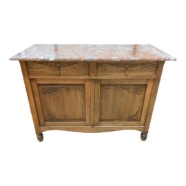 Early-20th Century Mahogany + Marble Wash Stand. Original Price: $1,000