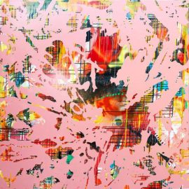 Jose Maria Clark "Behind Your Mask" Acrylic Painting on Canvas