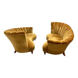 Urbana Barcelona Loveseats in Velvet - a Pair