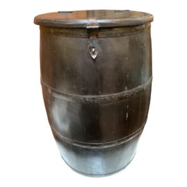 Early-20th Century Blackened Barrel/ Side Table