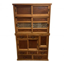 Early-20th Century Japanese Mizuya Tansu Chest