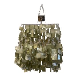 Square Capiz Light Pendant