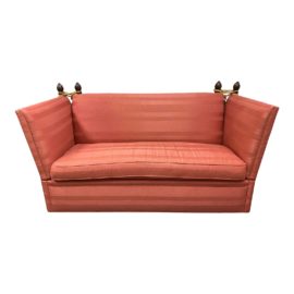 Late 20th Century Edward Ferrell Knole Custom Stripe Sofa. Original Price: $5,000