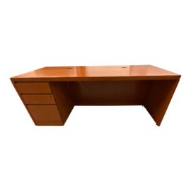 Knoll Reff Cherry Wood Executive's Desk. Original Price: $2,466