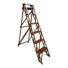 Early 20th Century English Wood Ladder