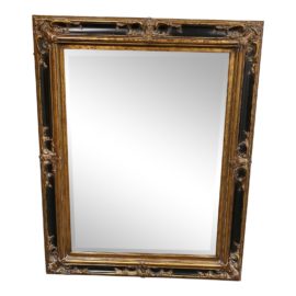 Emerson Et Cie Black + Gold Rococo Mirror