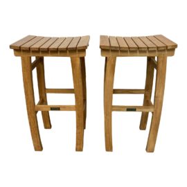 Ventana Oblong Bar Stools. - a Pair. Original Price: $590