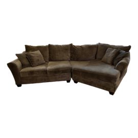 Custom Micro Fiber Angled 2pc Sectional