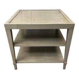 Barbara Barry Baker Furniture Tableau Plume End Table. Original Price: $5,010