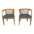 Montina Cherry Garmisch Chairs - a Pair. Original Price: $1,000