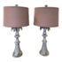 Pair of Hand Painted Candelabra Table Lamps