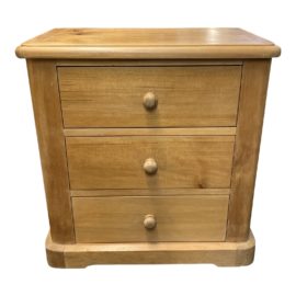 Early 21st Century Custom Crafted Small Pine Three Drawer Chest