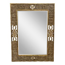 Late 20th Century Dauphine Harrison & Gil Scroll Gilt Wall Mirror. Original Price: $1,800