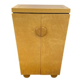 Griffin W. Okie Custom Birdseye Maple Media Cabinet. Original Price: $7,248