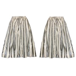 Restoration Hardware Pair of Striped Draperies. Original Price:$1,100