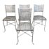 Woven Metal Chairs- Set of 4