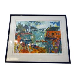 Signed + Numbered ( 7/275 ) Francois Gilot Rowers Lithograph