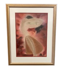 Original Artwork - Nude on Silk Ngn Ren