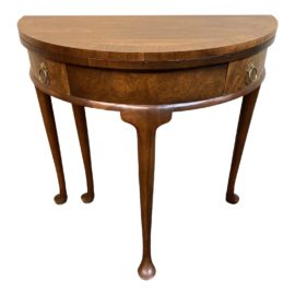 Baker Furniture Gateleg Demilune Table/Console