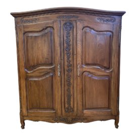 Mid 20th Century French Style Wardrobe Armoire