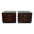 SanGiacomo Burled Wood + Gloss Lacquer Nightstands - a Pair