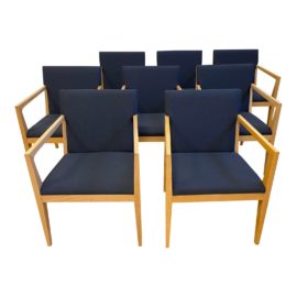 OFS Balance Arm Chairs - Set of 8. Original Price: $10,424