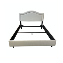 Queen Size Skyline Camelback Velvet Bed Frame
